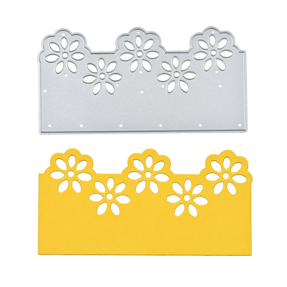 

Flower Border Metal Cutting Dies for Card Making Scrapbooking Dies Embossing Stencil Craft Frame Dies Lace Cutting Die