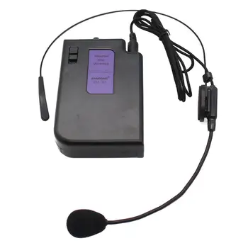 

Wireless Microphone System,Wireless Microphone Set With Headset & Lavalier Lapel Mics Beltpack Transmitter Receiver Microphone