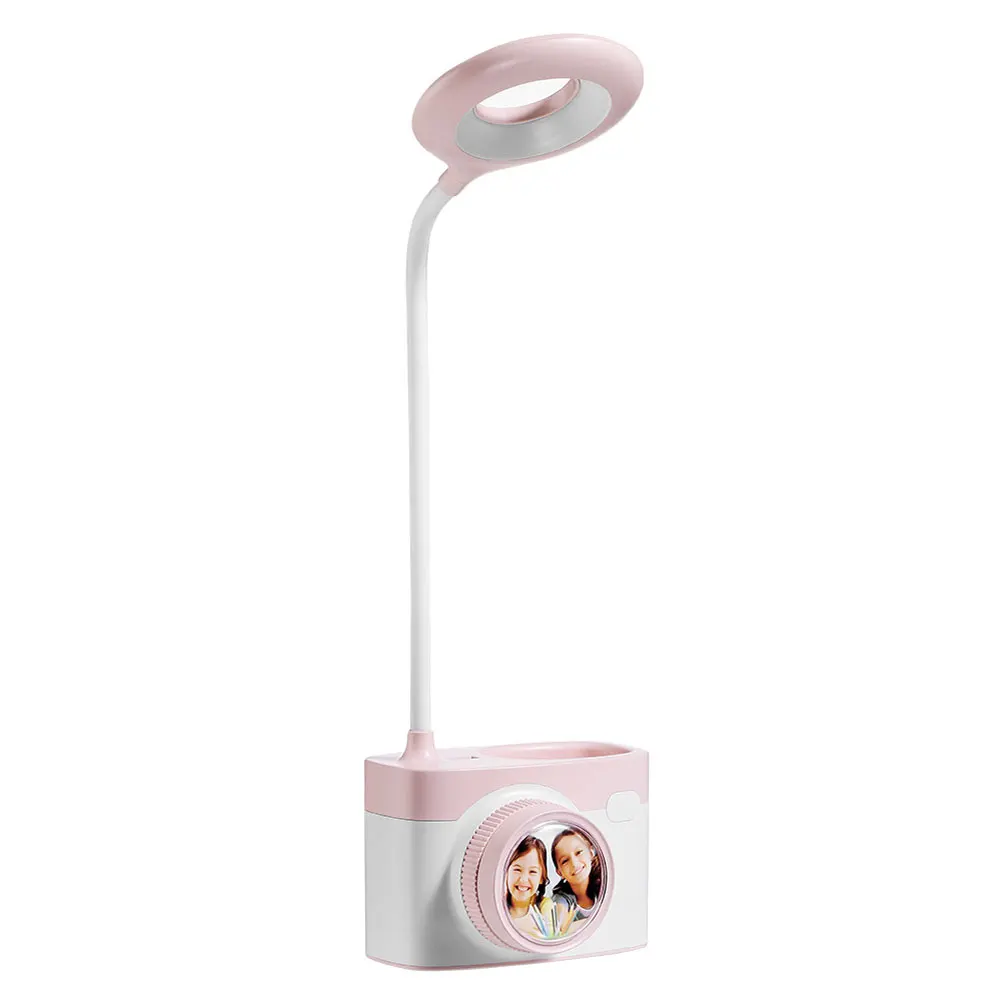 Table Lamp Practical Touch Sensor Camera Shape Pen Storage Studying Decorative USB Powered Desktop Reading Light Eye Caring Led | Лампы и
