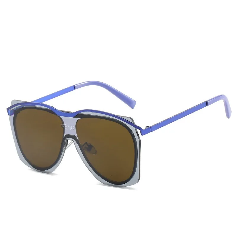 Солнцезащитные очки сиамские для мужчин и женщин стильные брендовые Роскошные