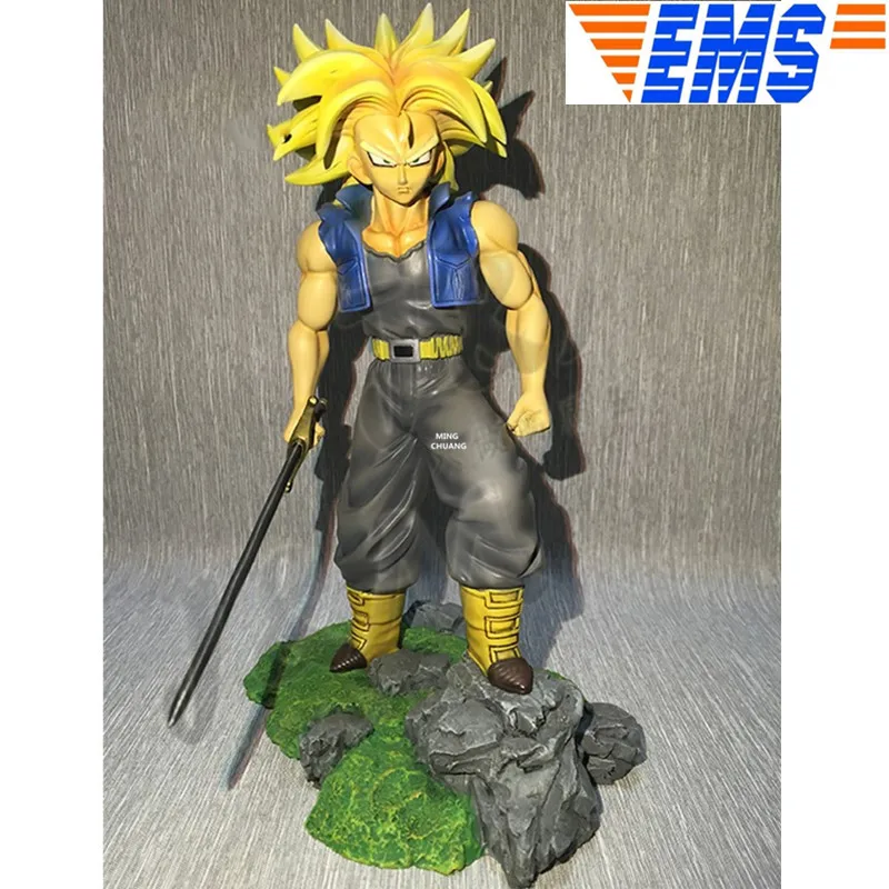 9&quot Dragon Ball Z Statue Saiyan Trunks Bust Torankusu Full-Length Portrait Creative Art Craft GK Action Figure Toy BOX 24CM V124 | Игрушки