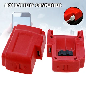 

USB Ports Battery Charger Adapter Converter Portable Accessories for Milwaukee M18 BJStore