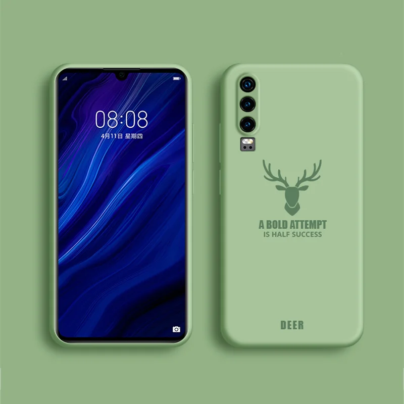 

Original Liquid Silicone Case for Huawei P30 Pro / P30 Plus Soft-Touch Silky Protective Cover For Huawei P30 Lite Coque Fundas