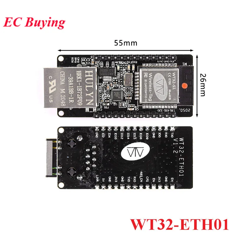 WT32-ETH01 встроенный Серийный порт Ethernet BLE Wifi комбинированный шлюз MCU ESP32
