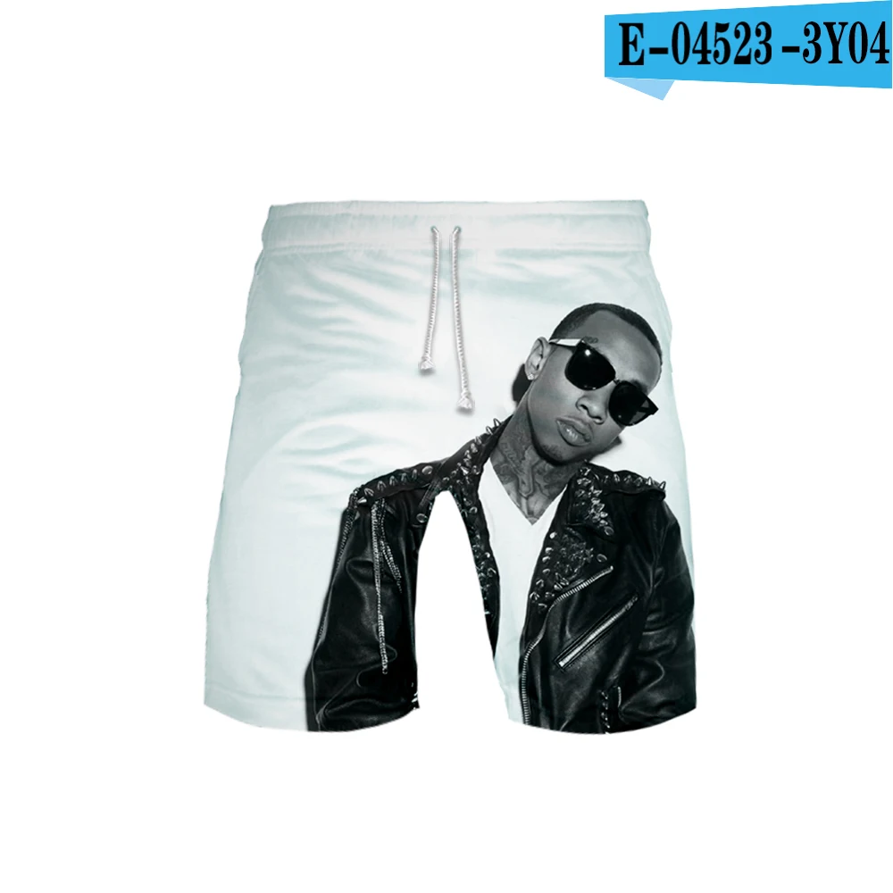 Новинка Tyga, пляжные шорты с 3D принтом, Мужская модная уличная одежда, шорты,, Harajuku, модная летняя одежда - Цвет: 6