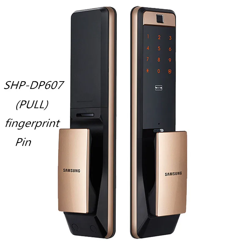 SAMSUNG цифровой отпечаток пальца дверной замок SHP-DP607/SHP-DP609 английский Verion Eurp Moritse - Цвет: SHP-DP607 PULL
