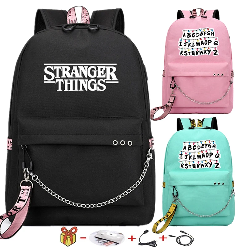 Stranger Things Lightweight Backpack Stranger Things Laptop Bag Back to School 