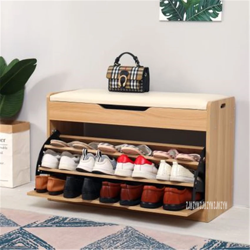 TF 02 доска высокой плотности дерево опрокидывание ведро шкаф для хранения обуви