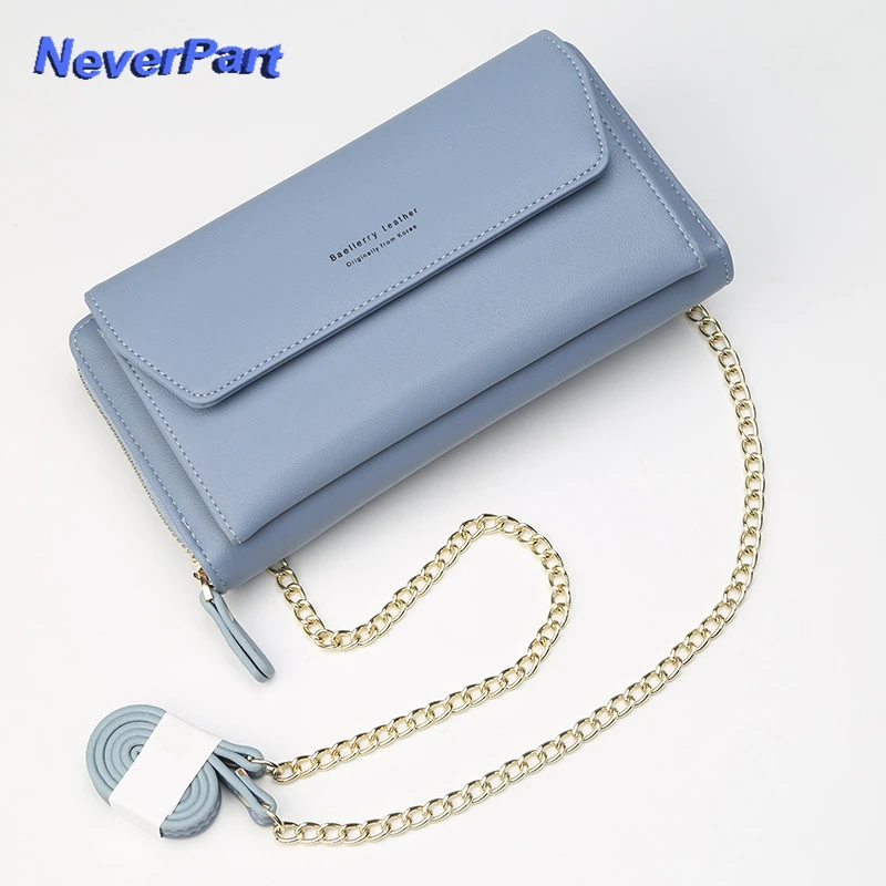 women messenger bag female bags mobile Phone large capacity crossbody bag ladies Korean multi-card zip chain casual clutch bag - Цвет: 05