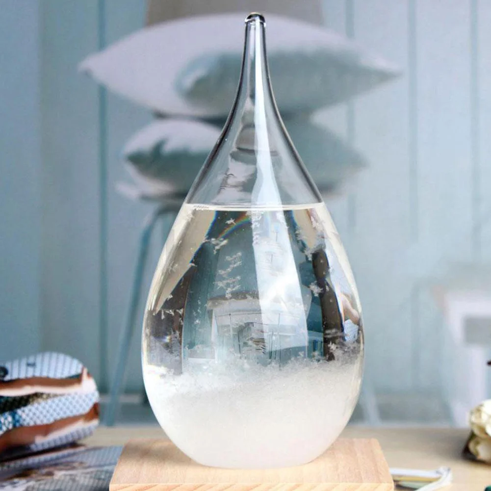 Деревянная полка барометра настольная деревянная база для бутылки прогноза