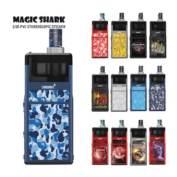 

Magic Shark Flash Bling Military Skin Film Cover Pod Vape Sticker Case for Smoant Pasito
