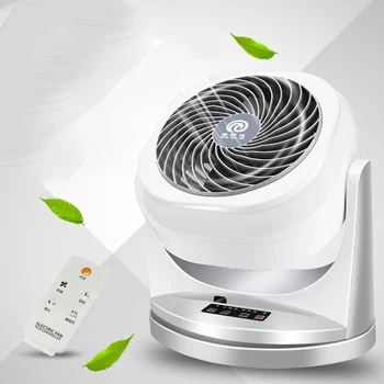 

Remote Control Box Fan Body Rotation 1/2/4h Timing 3 Speed Table Fan Air Circulation Quite for Home Office Desk Energy Saving