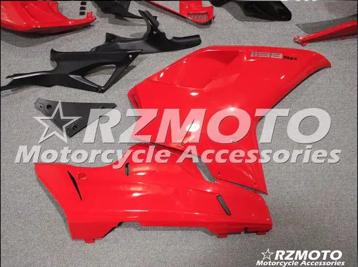 Мотоциклетный обтекатель abs подходит для Ducati 848 1098 1198 2007-2012 корпусные детали плесень красный ACEKITS Магазин № 0093