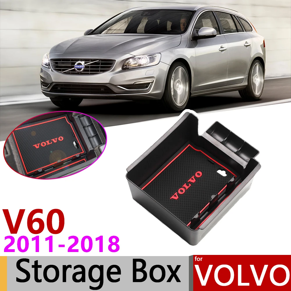 For Volvo V60 20112018 Of Central Armrest Box Storage Stowing Tidying