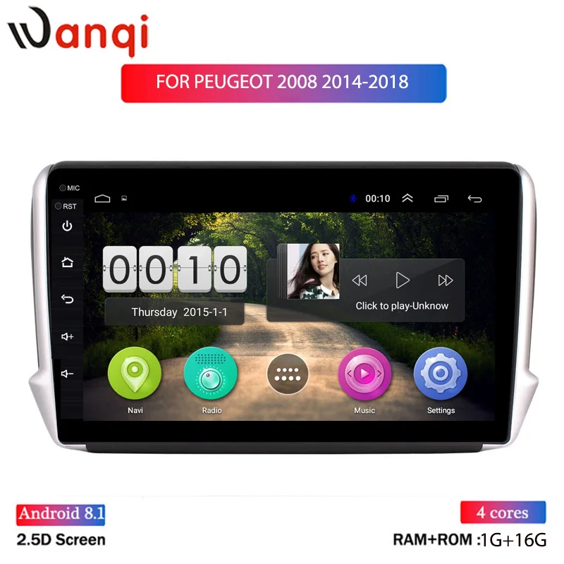 10INCH IPS 2.5D Android 8.1 Car GPS Multimedia For Peugeot 2008 208 CAR DVD Player2014 2015 2016 2017 2018 with Radio Bluetooth 10INCH IPS 2.5D Android 8.1 Car GPS Multimedia For Peugeot 2008 208 CAR DVD Player2014 2015 2016 2017 2018 with Radio Bluetooth