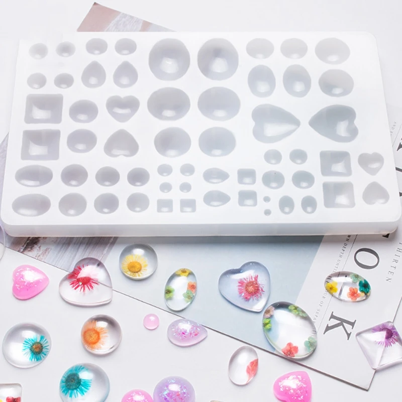 Silicone Mould with Various Shapes DIY Make Earring Large Amount Choices to Choose Smooth Inside Easy Clean Craft Commemorative | Украшения