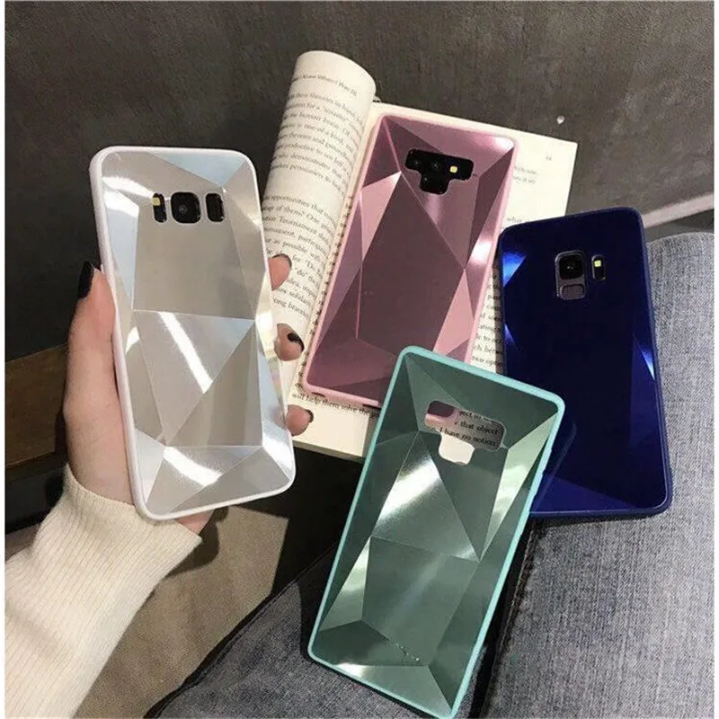 

3D Diamond Glitter Mirror Case For Samsung Galaxy A70 A10 A20 A30 A50 A7 A8 A9 2018 S7 Edge S8 S9 S10 Plus S10e Note 8 9 Covers