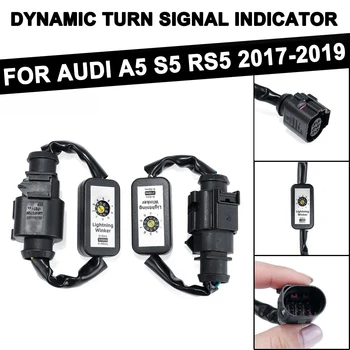 

2pcs Dynamic Turn Signal LED Taillight Add-on Module Wire Harness Indicator Left & Right Tail Light For Audi A5 S5 RS5 2017-2019
