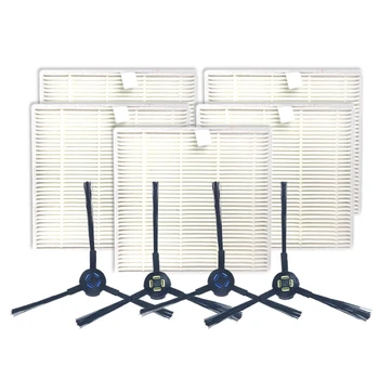 

1 Set Robot Vacuum Cleaner Parts Side Brushes +Filter Net for Chuwi Ilife V8S V80 Robotic Cleaner Sweeping Robot Accessories