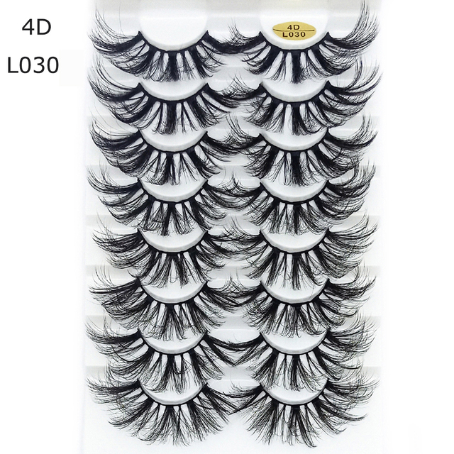 8 Pairs 3D Mink False Eyelashes Natural Wispy Fluffy Dramatic Volume Fake Lashes Extension Handmade Cruelty-free Eyelash