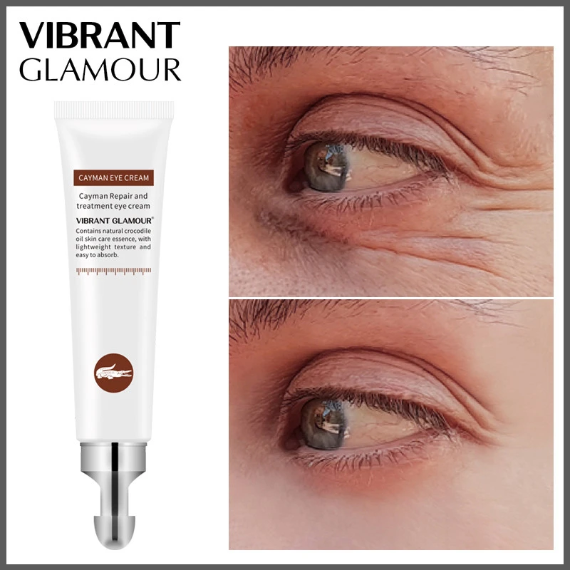 

VIBRANT GLAMOUR Crocodile Repairing Eye Cream Anti-Wrinkle Dark Circles Lighten Fine Lines Whitening Moisturizing Eye Care