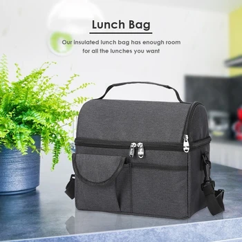 

Thermal Insulated Bento Case Food Storage Tote Waterproof Solid Color Lunch Bag New Fashion Women Handbags Pack