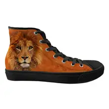 Doginthehole Вулканизированная обувь Открытый лев леопард динозавр животных удобные модные тренды Прогулочные кроссовки на плоской подошве Мода