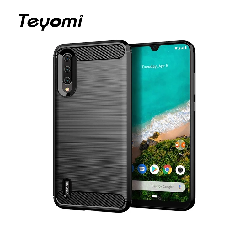 

Silicone Case for Xiaomi Mi CC9 Case Carbon Fiber Cover CC9E Bumper Soft TPU Phone Funda for Xiaomi Mi A3 A3 Lite Case Coque