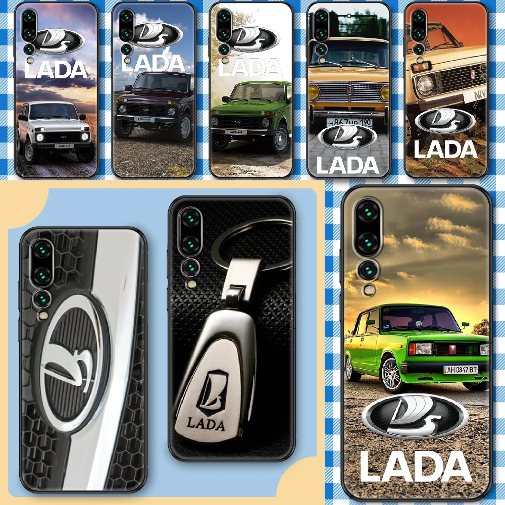Чехол для телефона с русским логотипом автомобиля Lada Huawei P Mate P10 P20 P30 P40 10 20 Smart Z Pro