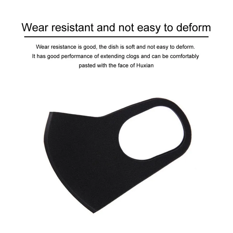 Unisex Solid Color Cotton Face Mask Adult Protection Anti Dust Washable Reusable Mouth Mask Filter Respirator