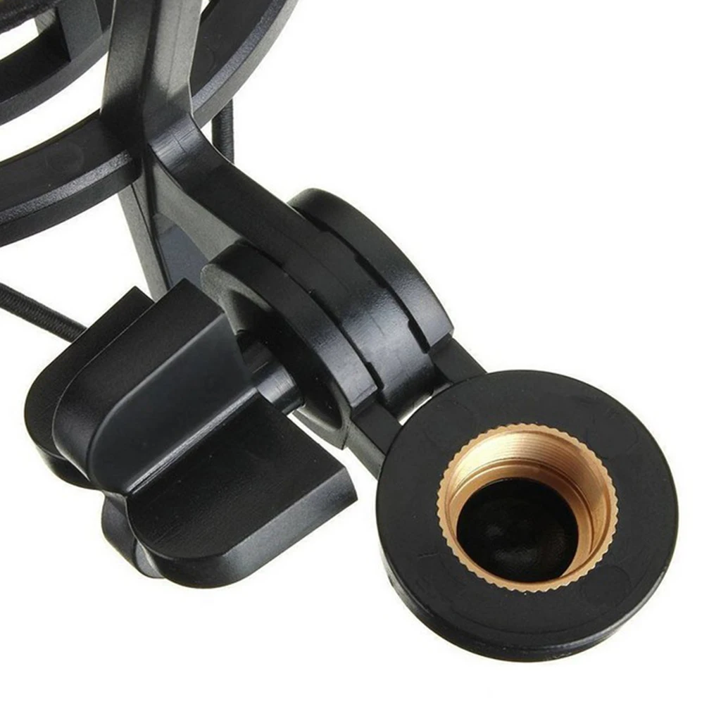 Mic Wind Screen Mask Shied Pop Filter With Microphone Shock Mount Black