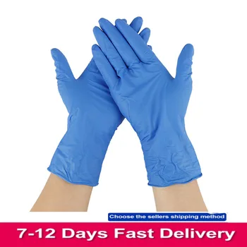 

20/100PCS Disposable Kitchen Thicken Hand Latex Nitrile Cleaning Black Gloves Dishwashing Gloves Rubber Garden Gloves Universal