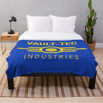 

Vault Tec Industries Fallout Throw Blanket Soft Sherpa Blanket Bed Sheet Single Knee Blanket Office Nap Blanket