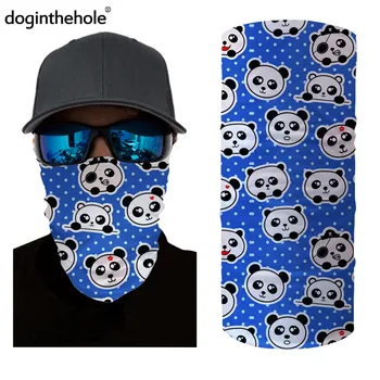 

doginthehole Cute Panda Print Kids Scarfs Summer Neck Gaiter for Boys Girls 2020 New Fashion Bandana Magic Headscarfs