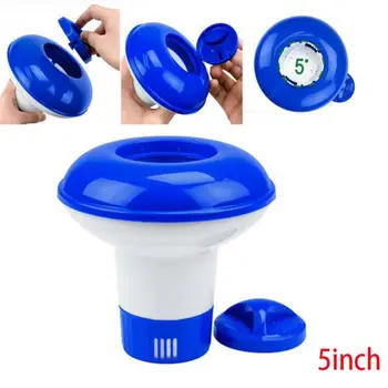 

Medicine Box 5 Inch Automatic Disinfection Device For Swimming Pool Disinfection Pill Float Cup Floating Water Dosing Device New