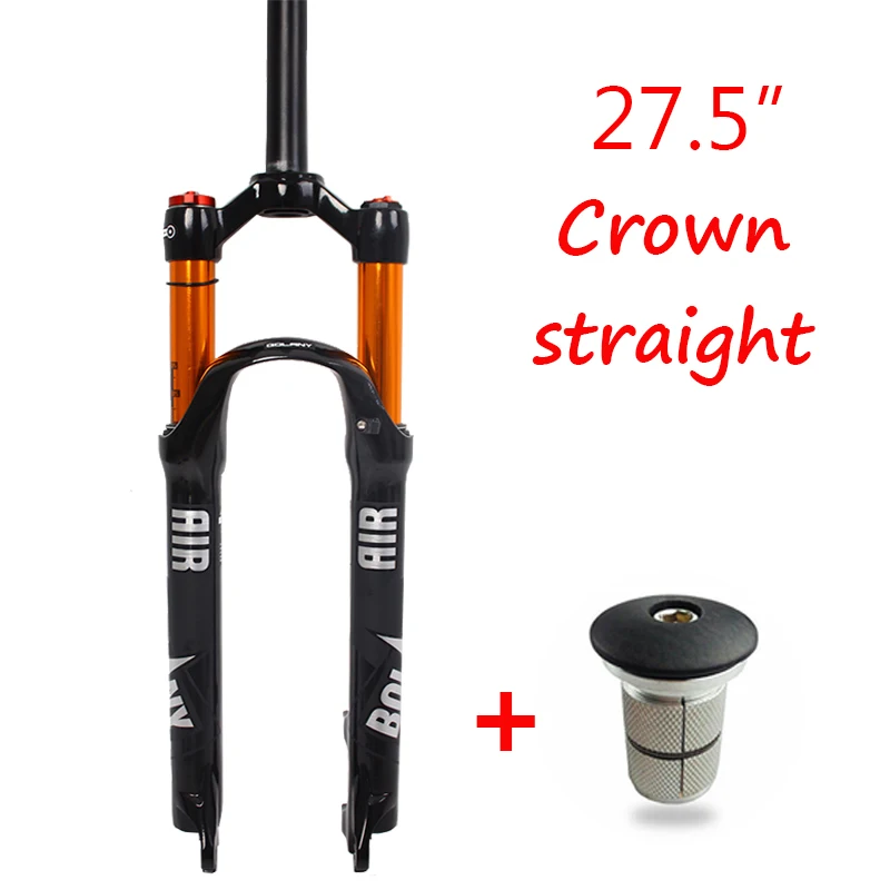 BOLANY MTB fork 26" 27.5''/29'' Crown Suspension Fork Air Straight/Tapered 1-1/8 Disc Brake Mountain Bike Forks Lightweight - Цвет: model 1