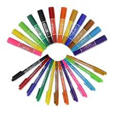 Fineliner живопись акварельные художественные маркеры ручки Манга Аниме художественные принадлежности двойной кончик Кисть ручка школьные принадлежности канцелярские принадлежности