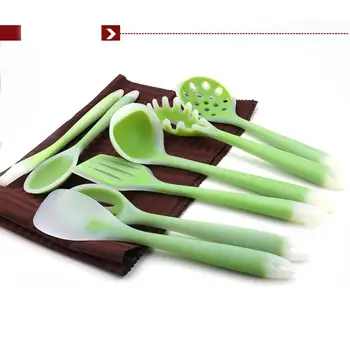 

8 Pcs Kitchenware Silicone Heat Resistant Kitchen Cooking Utensils Non-Stick Soup Spoon Baking Tool Cooking Tool Sets