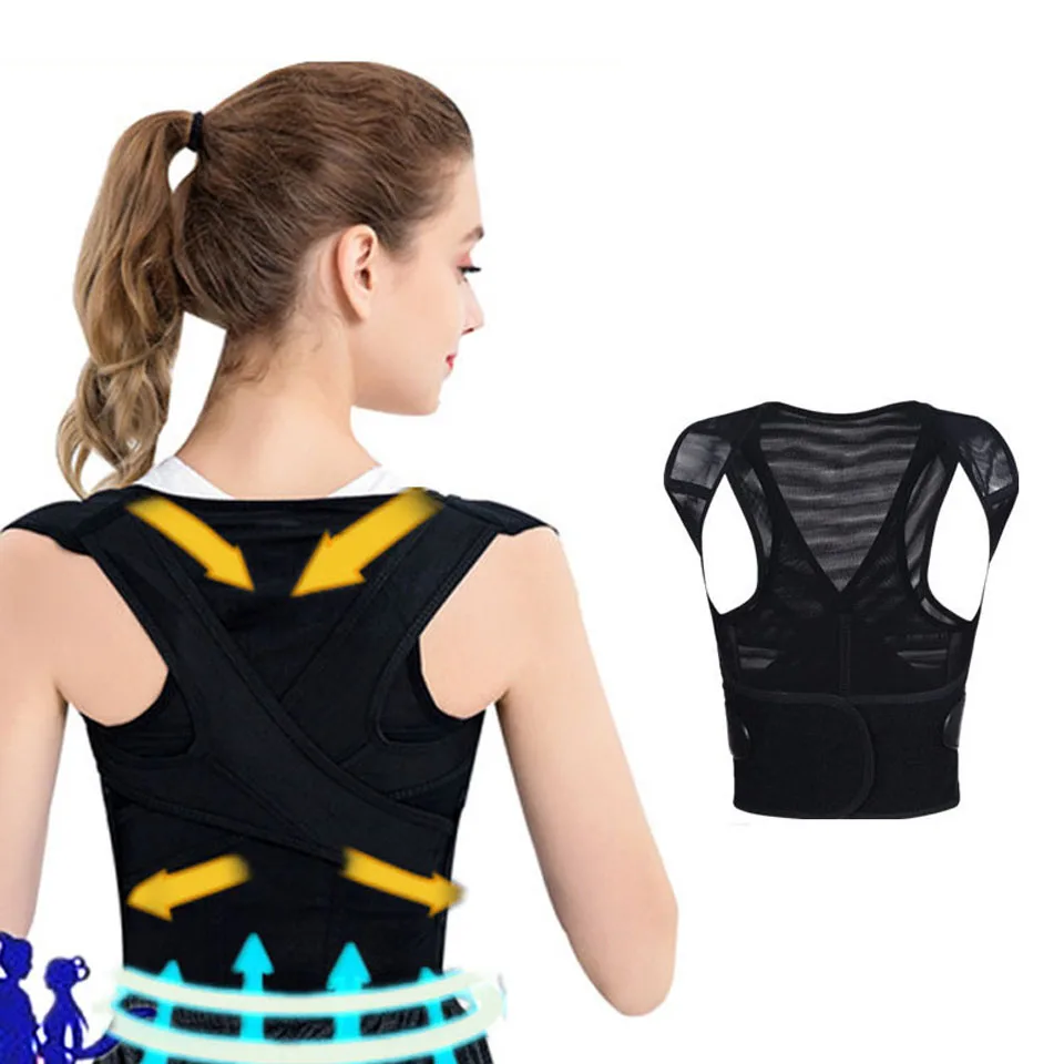 

Adjustable Posture Correction Back Support Belt Corset For Men / Women Clavicle Spine Back Shoulder Lumbar Posture Corrector