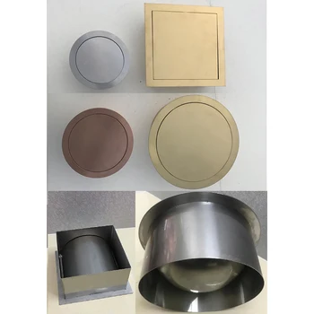 

304 stainless steel Built-in Recessed Counter top bench top waste bin flap Swing cover Lid Kitchen Hotel Public