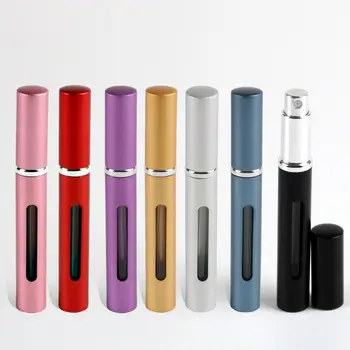 

5ml Mini Portable Travel Refillable Perfume Atomizer Bottle Perfume bottle For Spray Scent Pump Case Empty Cosmetic Containers