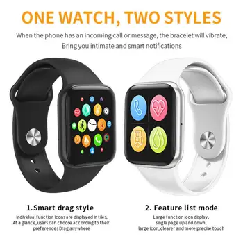 

Full Touch B08 Smart Watches Watch IP67 Waterproof Heart Rate Blood Pressure Health Detection Smart Watch Support IOS Android