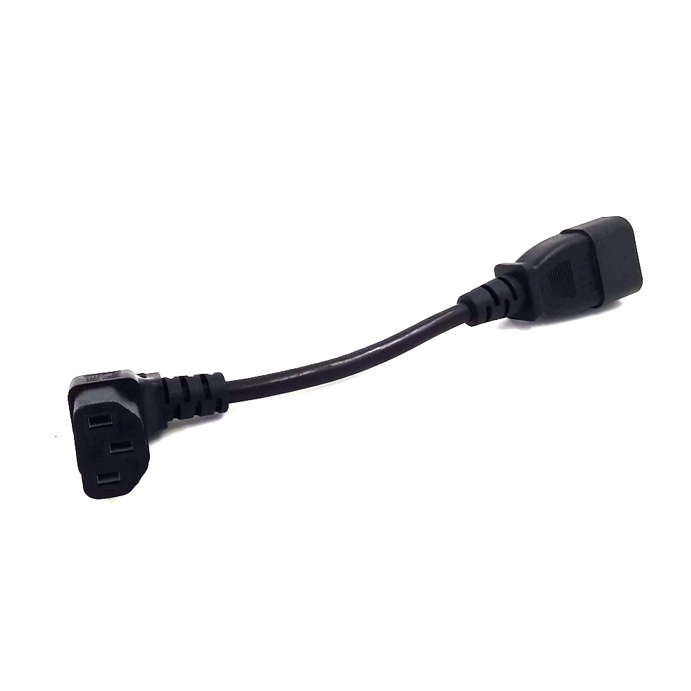 IEC60320 C13 угол конвертер угол удлинитель C13 до C14 PDU угол силовые кабели мужчин и женщин AC шнур питания 10A 250 В