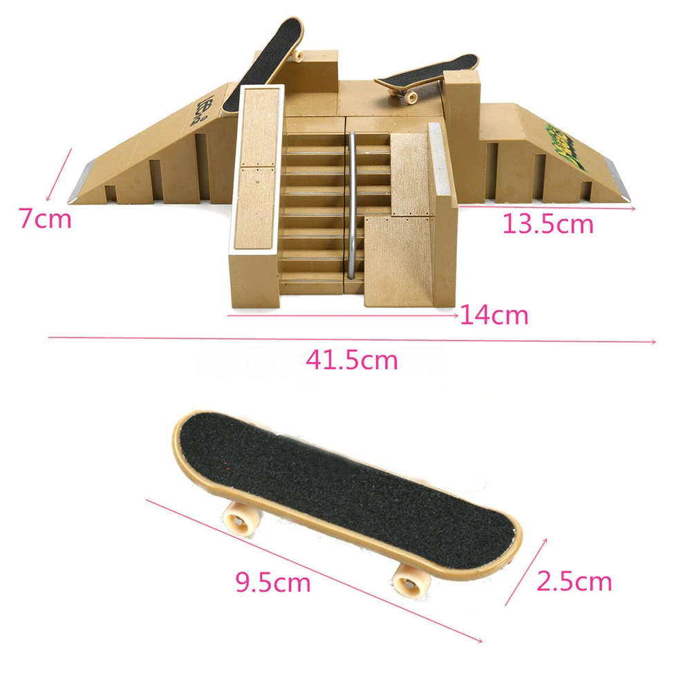 Подарочный Тренировочный Набор для дома ABS гриф рампы, тренировочный реквизит, настольная игра, мини-спортивная детская игрушка, аксессуары для скейта
