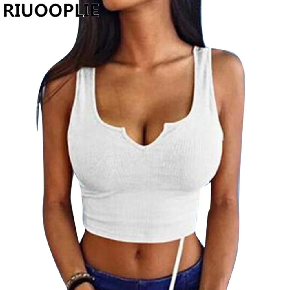 RIUOOPLIE, модные женские однотонные топы с принтом, без бретелек, бандо, эластичный жилет, бюстгальтер, топы, одноцветные сексуальные майки, пляжные Топы