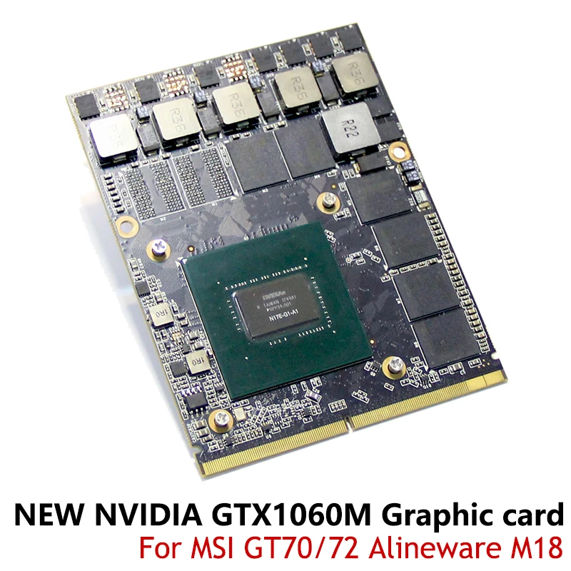 GTX1060M новая Оригинальная графическая карта GTX 1060m N17E G2 A1 8 ГБ GDDR5 для Dell Alineware/Clevo /MSI
