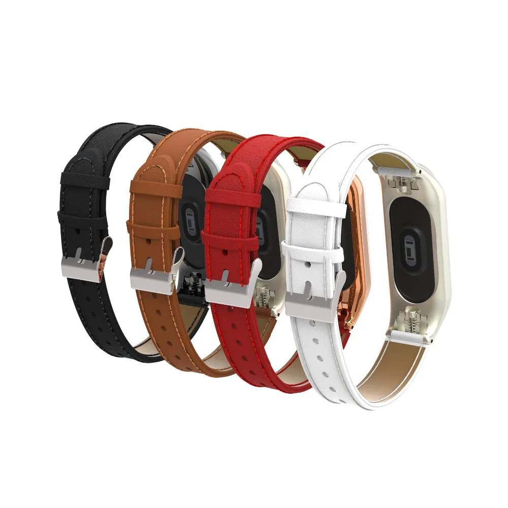 Новейший браслет для Xiaomi Mi Band 5 ремешок xiaomi mi band 4 кожаный Miband3|Ремешки часов| |