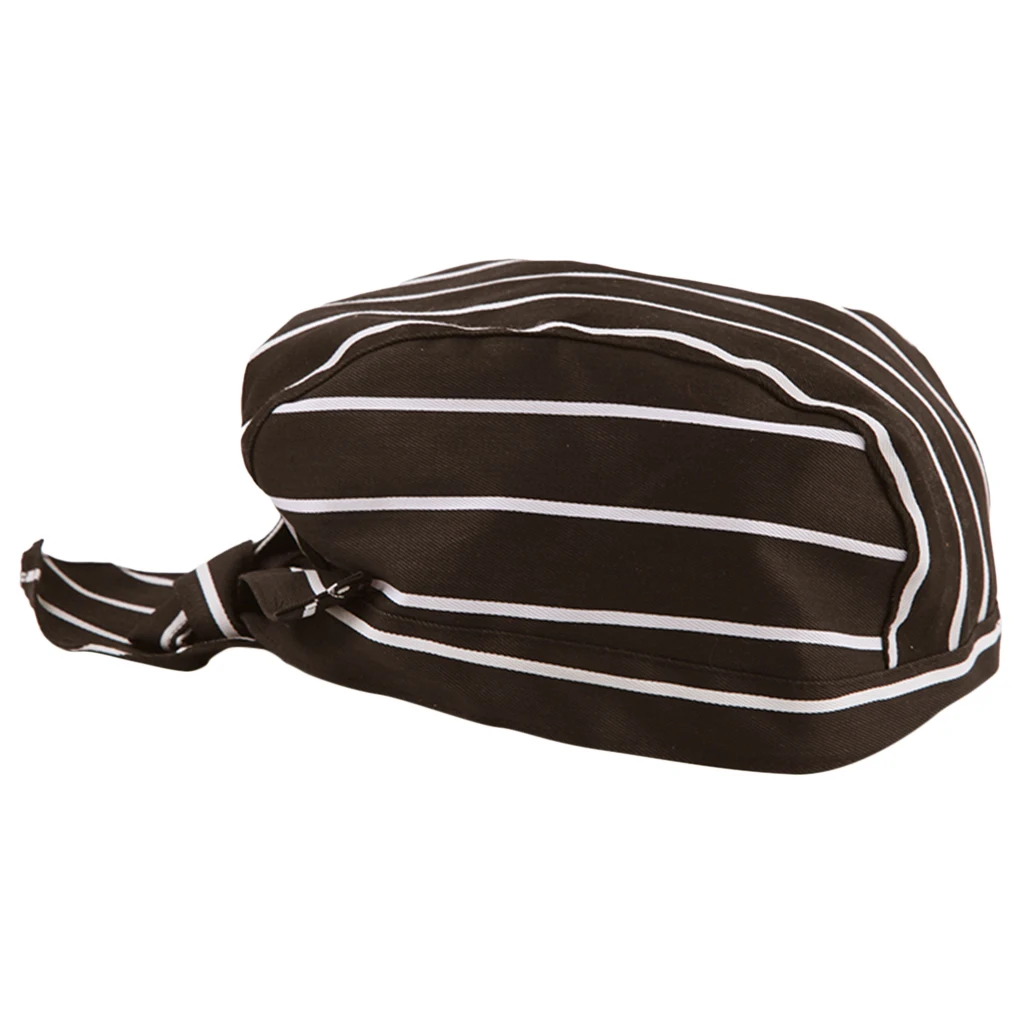 

Unisex Catering Chef's Headwrap Bandana Hat Head Do Tied Caps Coffee