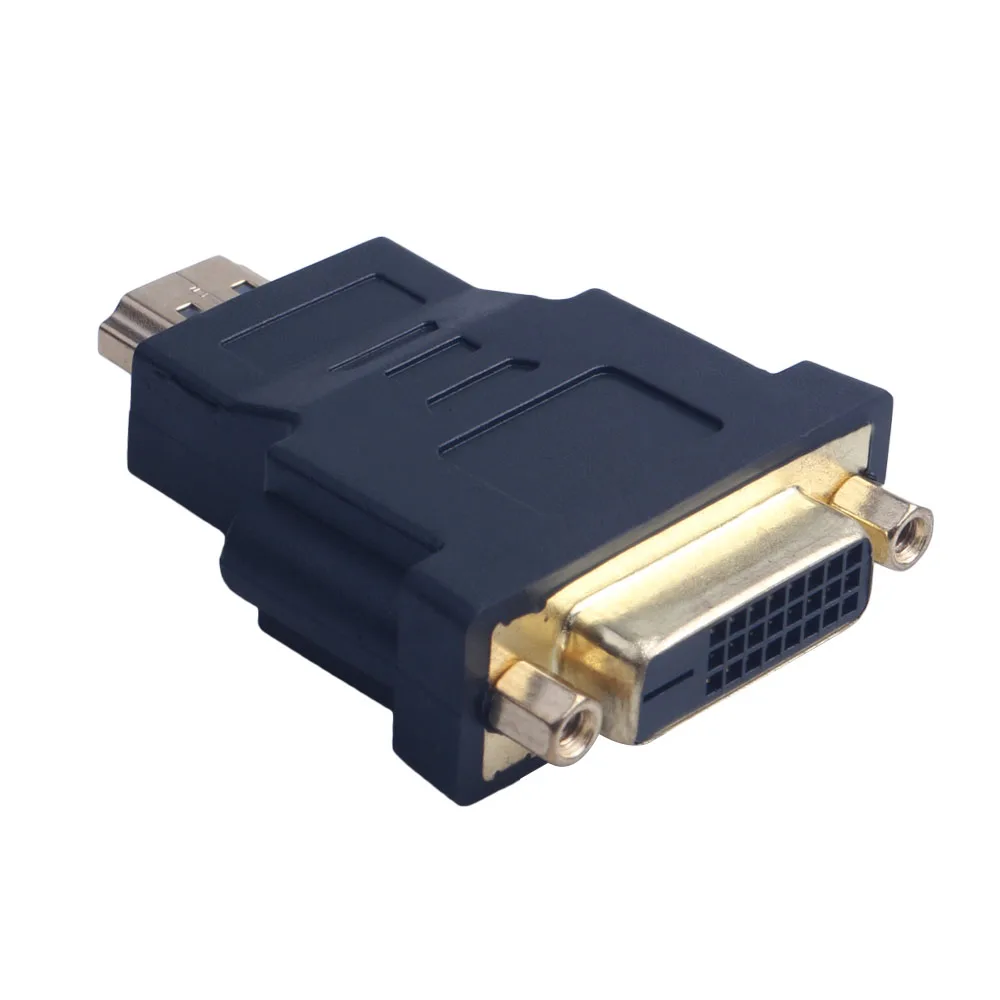 HDMI/DVI Мужской к женскому DVI 24+ 5/DVI 24+ 1 DVI Графика Адаптер конвертера карт Позолоченные 1080P для HDTV ЖК-дисплей кабель DVI