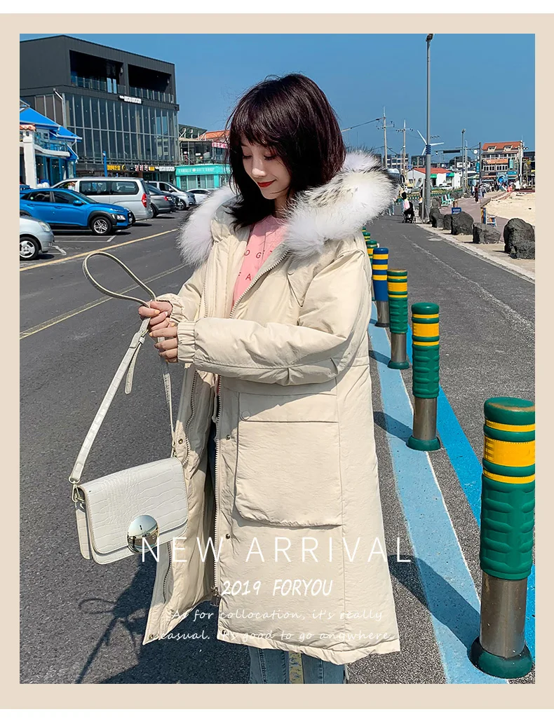 New Long Winter Jacket Women Parka Down Cotton Coat Padded Jacket Korean Parkas Warm Jackets Coats Overcoat 8917 KJ2958